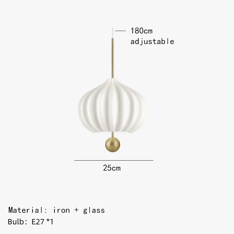 suspension moderne en verre avec fil réglable