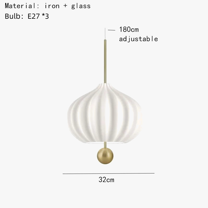 suspension moderne en verre avec fil réglable