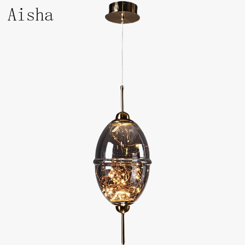 suspension moderne en verre créatif pour bar et magasin