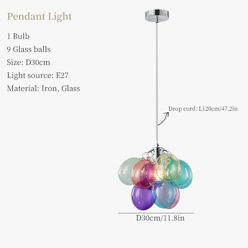 suspension moderne en verre créatif pour décoration intérieure
