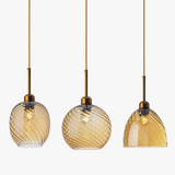 suspension moderne en verre design pour décoration intérieure