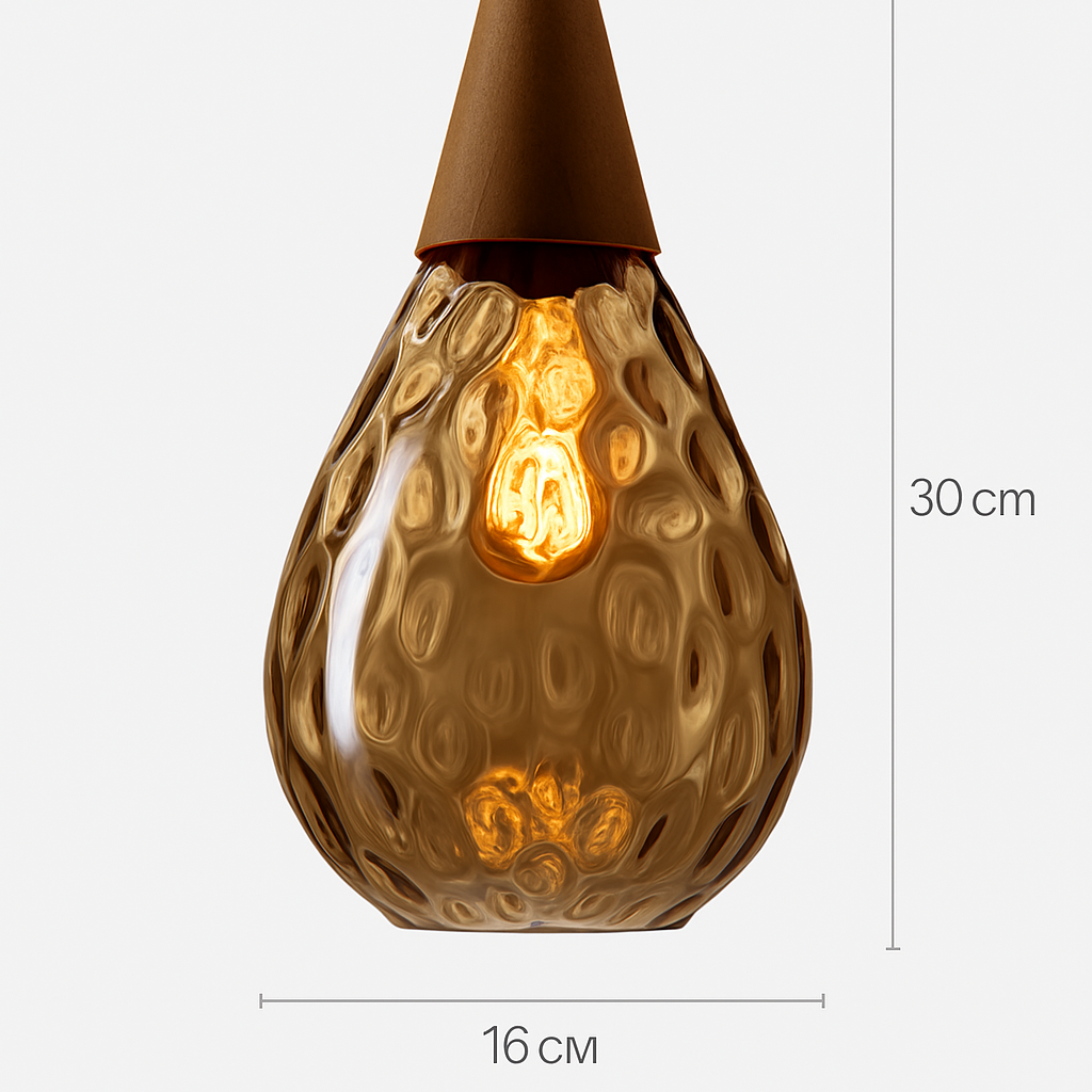 suspension moderne en verre gouttelettes d'eau luminaire décoratif