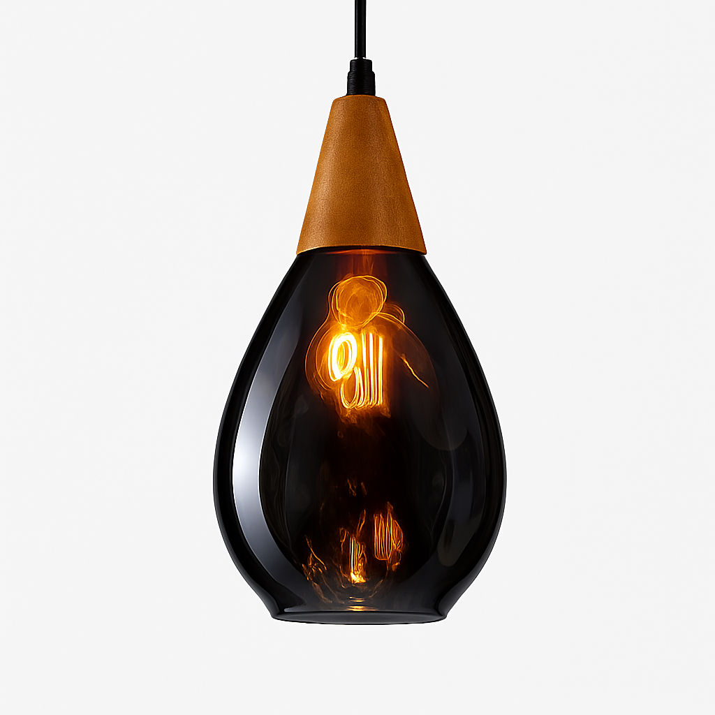 suspension moderne en verre gouttelettes d'eau luminaire décoratif