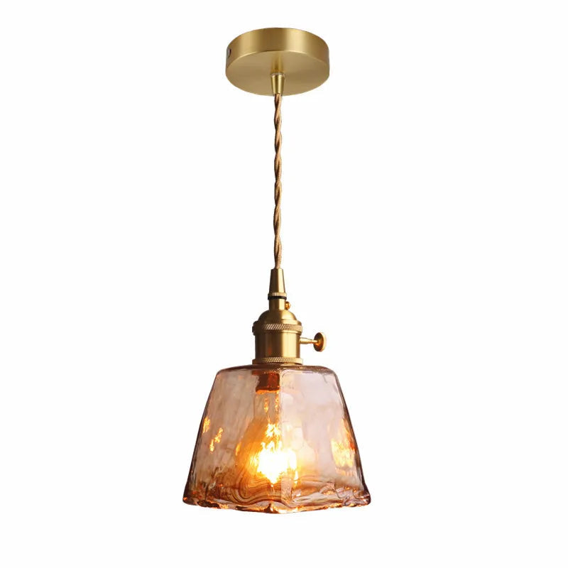 suspension moderne en verre led pour décoration intérieure