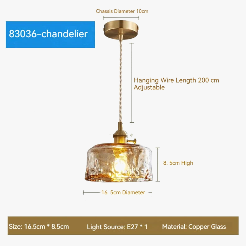 suspension moderne en verre led pour décoration intérieure