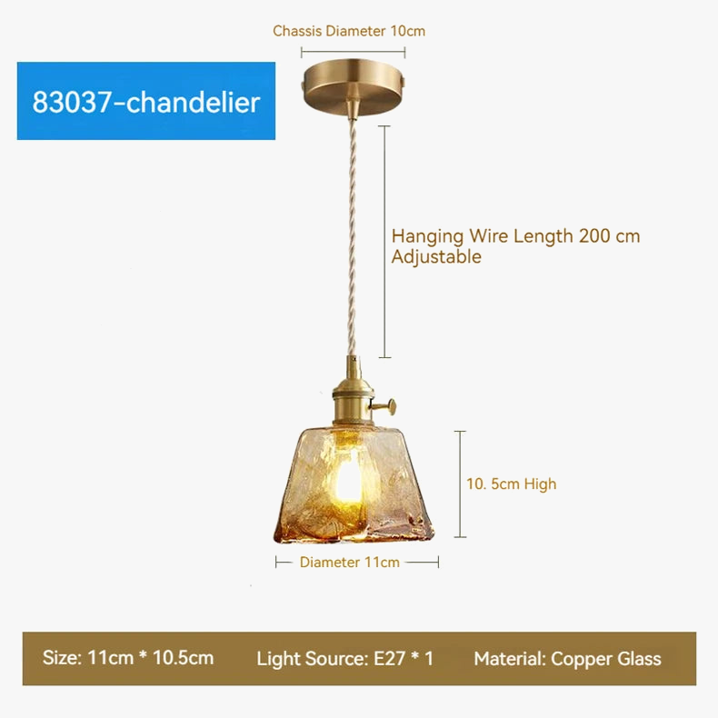 suspension moderne en verre led pour décoration intérieure