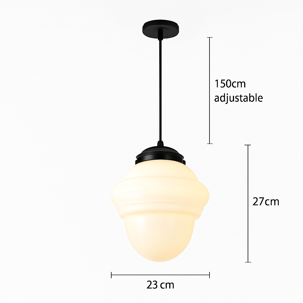suspension moderne en verre à led pour intérieur élégant
