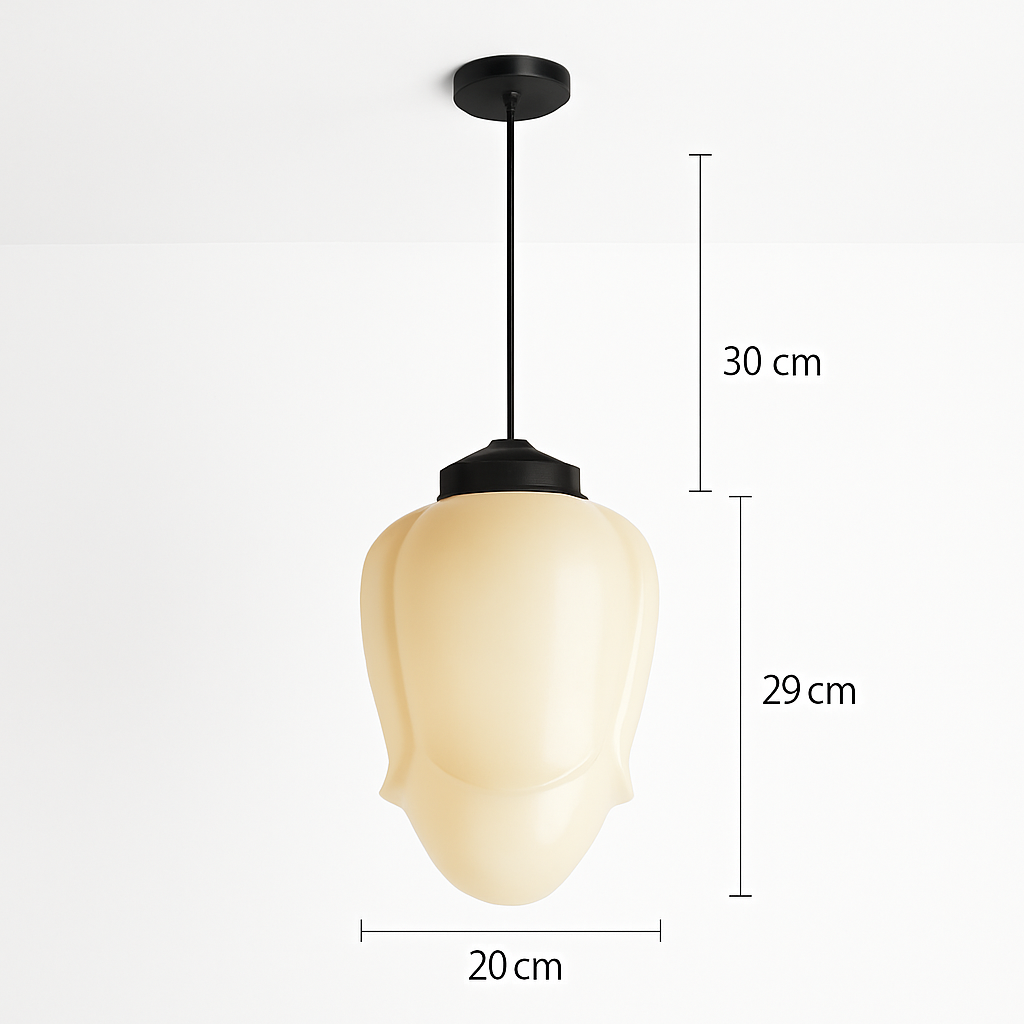 suspension moderne en verre à led pour intérieur élégant
