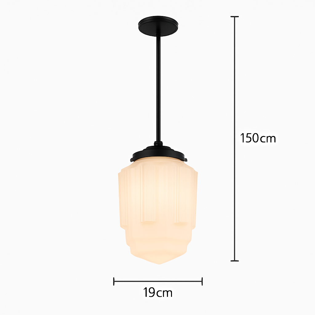 suspension moderne en verre à led pour intérieur élégant