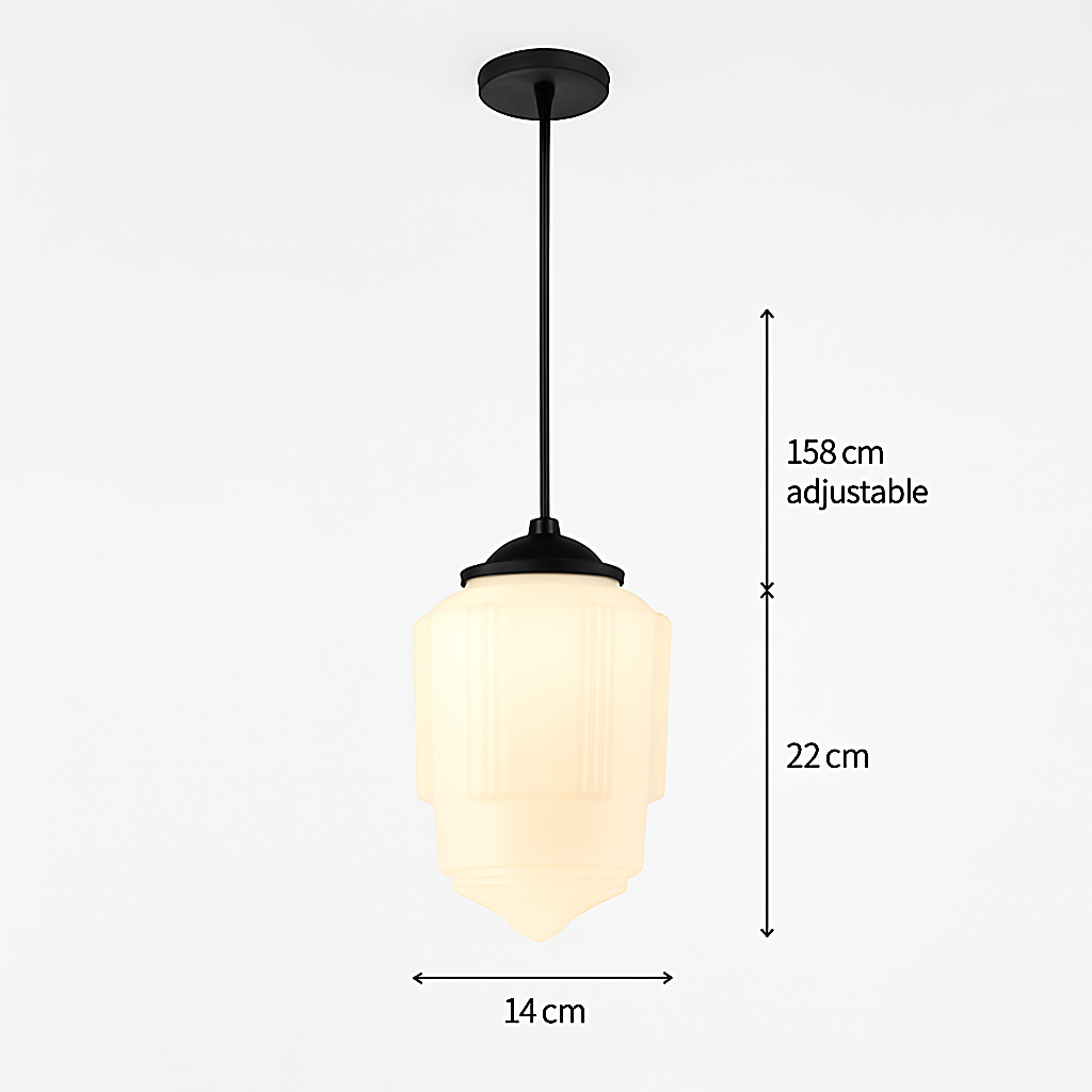 suspension moderne en verre à led pour intérieur élégant