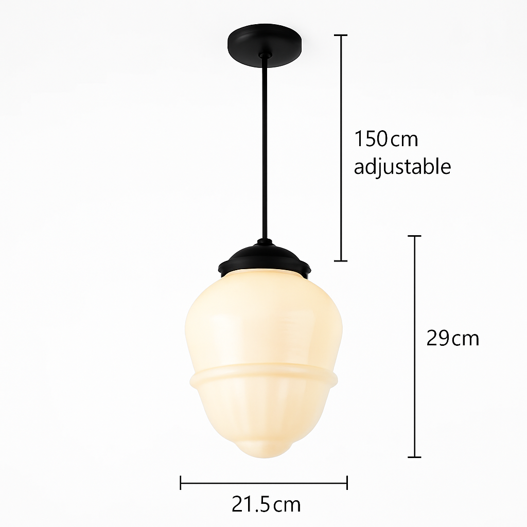 suspension moderne en verre à led pour intérieur élégant