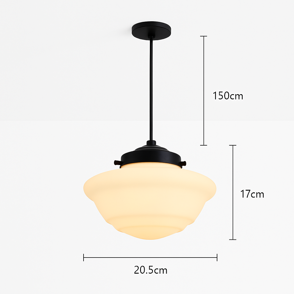 suspension moderne en verre à led pour intérieur élégant