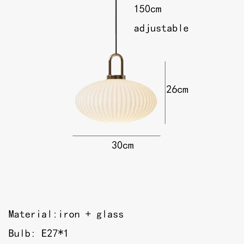 suspension moderne en verre pour café