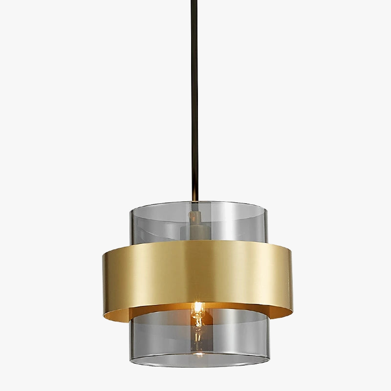 suspension moderne en verre pour décoration intérieure élégante