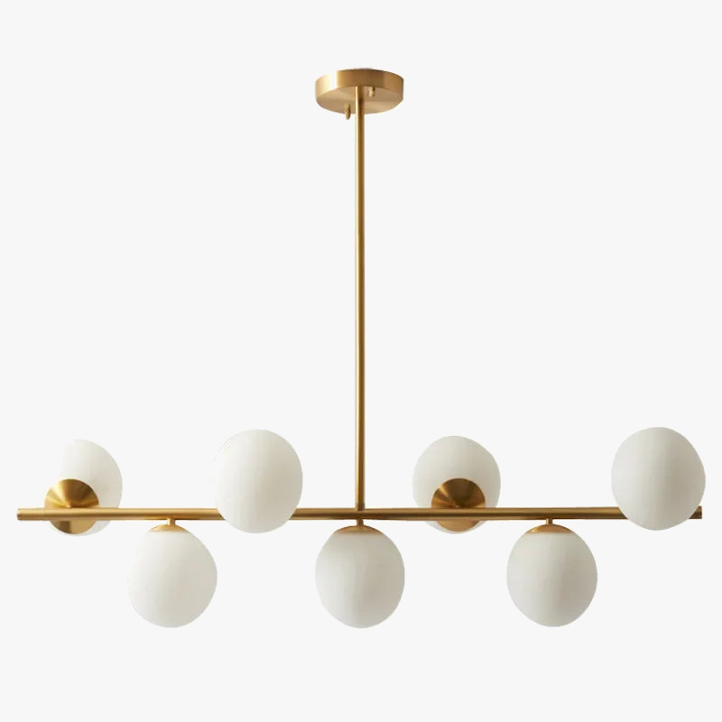suspension moderne en verre pour décoration intérieure élégante