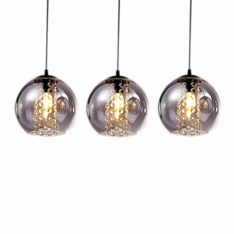 suspension moderne en verre pour décoration intérieure élégante