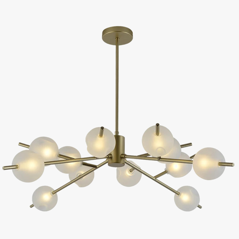 suspension moderne en verre pour décoration intérieure élégante