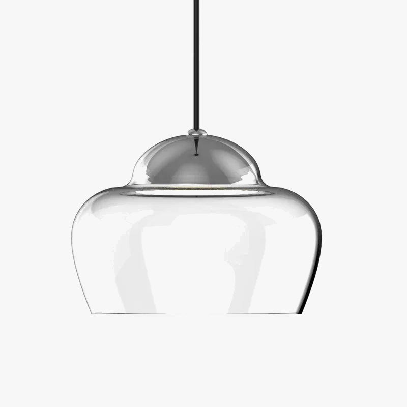 suspension moderne en verre pour décoration intérieure élégante