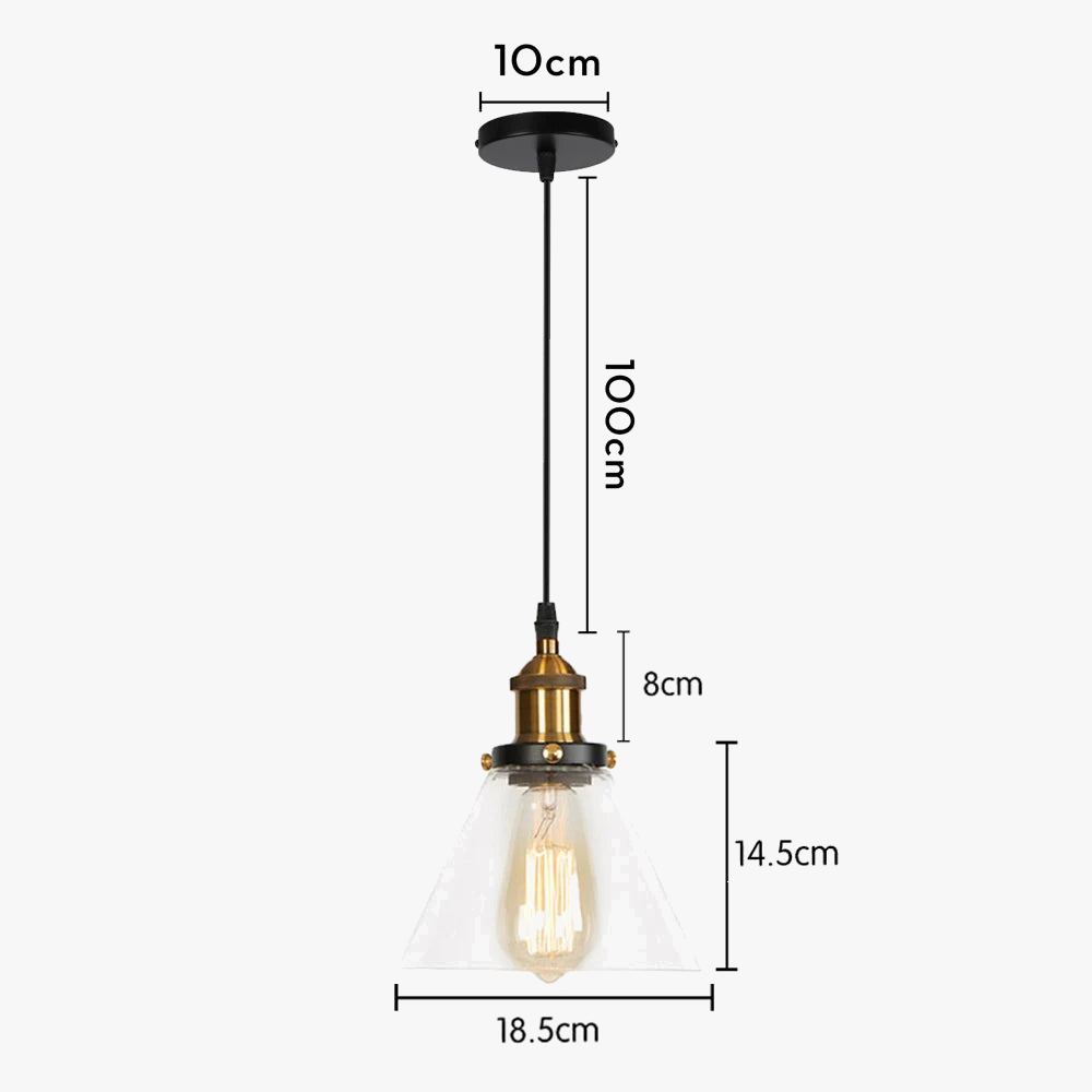 suspension moderne en verre pour décoration intérieure élégante