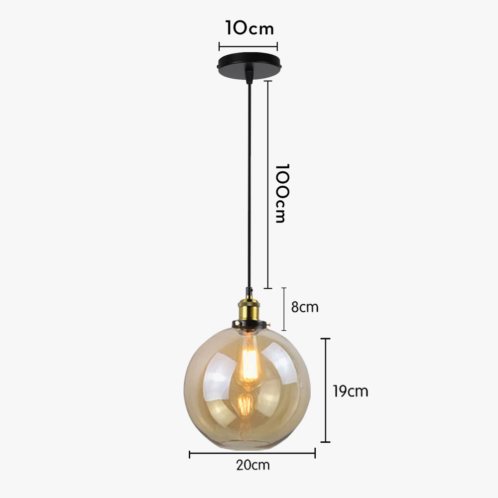 suspension moderne en verre pour décoration intérieure élégante