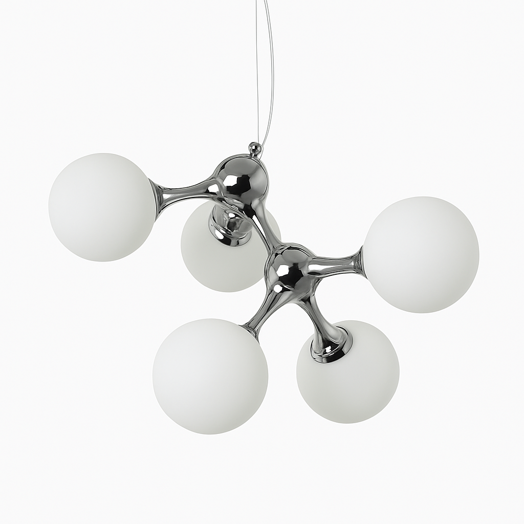 suspension moderne en verre pour décoration intérieure élégante et originale