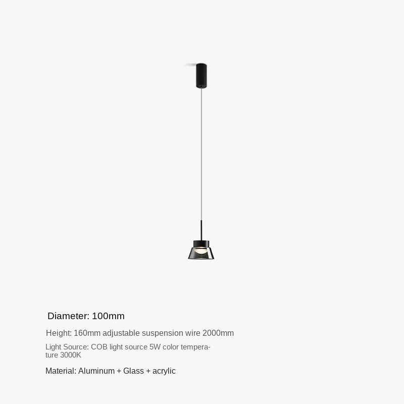 suspension moderne en verre pour intérieur design minimaliste