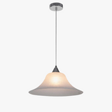 suspension moderne en verre style chapeau de paille décor intérieur