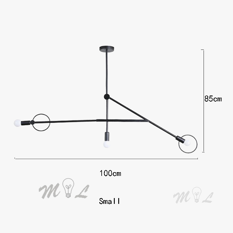 suspension moderne géométrique pour décoration intérieure élégante