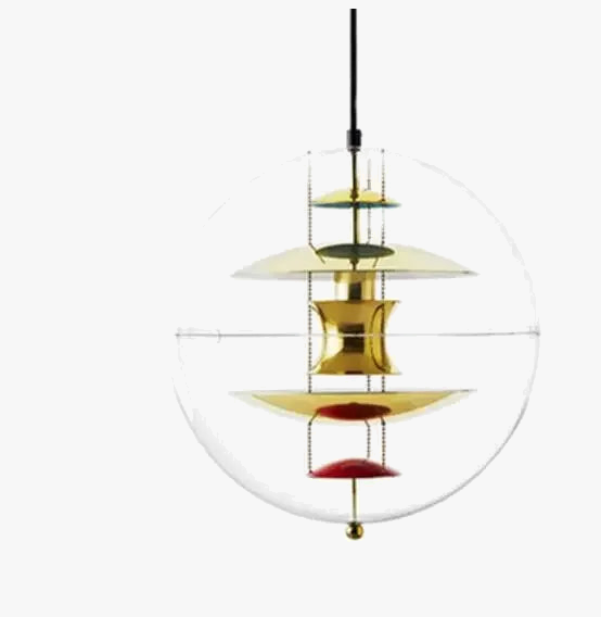 suspension moderne globe terrestre design danois en pvc