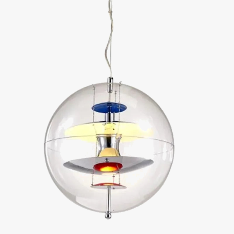 suspension moderne globe terrestre design danois en pvc