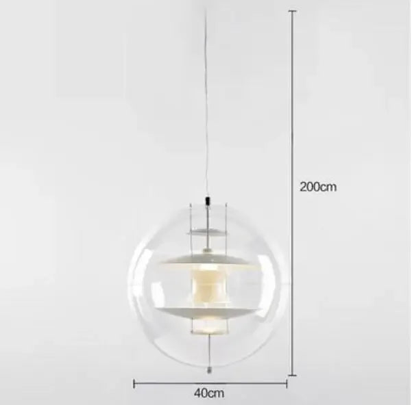 suspension moderne globe terrestre design danois en pvc
