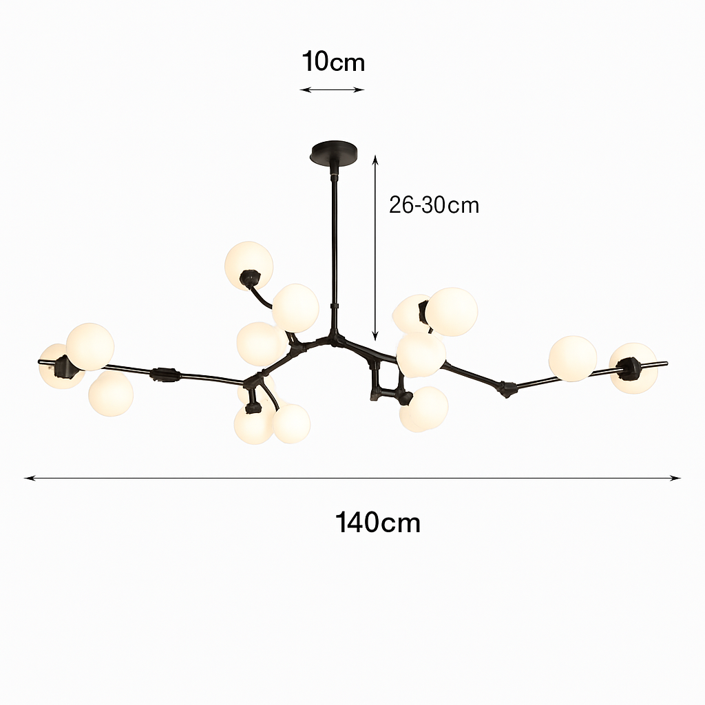 suspension moderne à intensité variable pour décoration intérieure