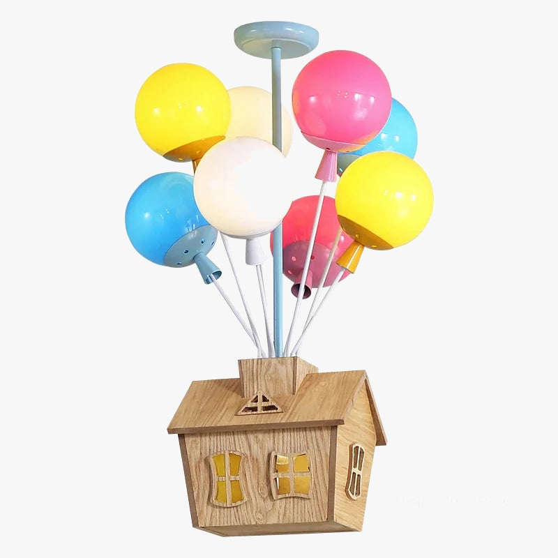 suspension moderne led ballon dessin animé pour enfants