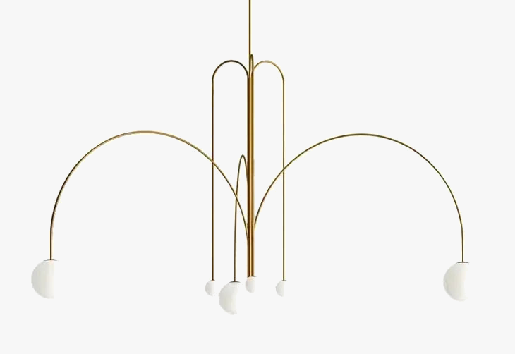 suspension moderne à led design créatif luxe nordique