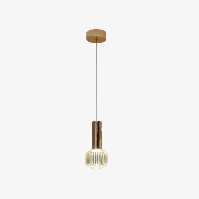 Suspension moderne LED avec différentes formes en verre Florina