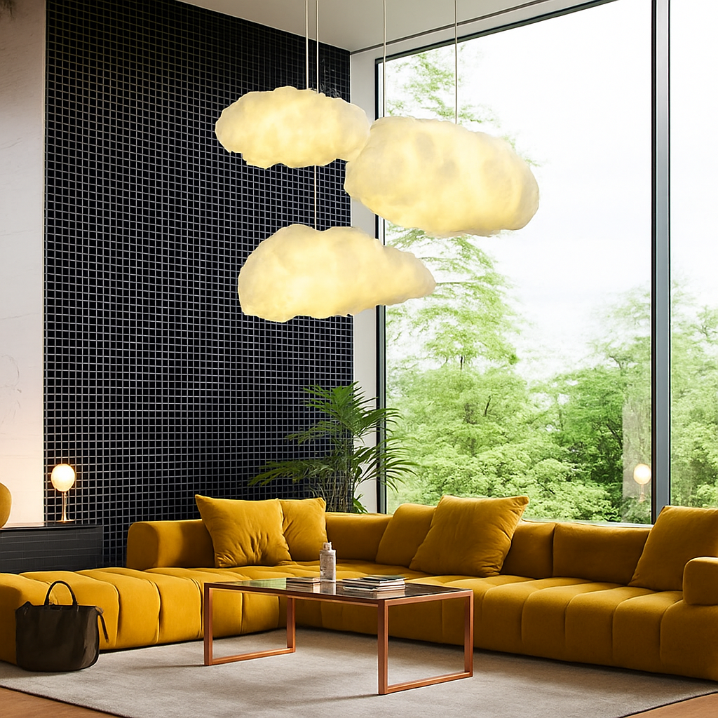 Suspension moderne LED en forme de nuage Kids