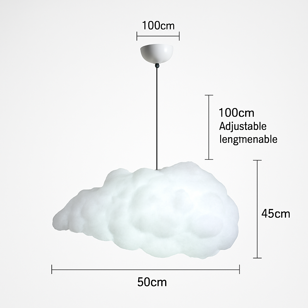 Suspension moderne LED en forme de nuage Kids