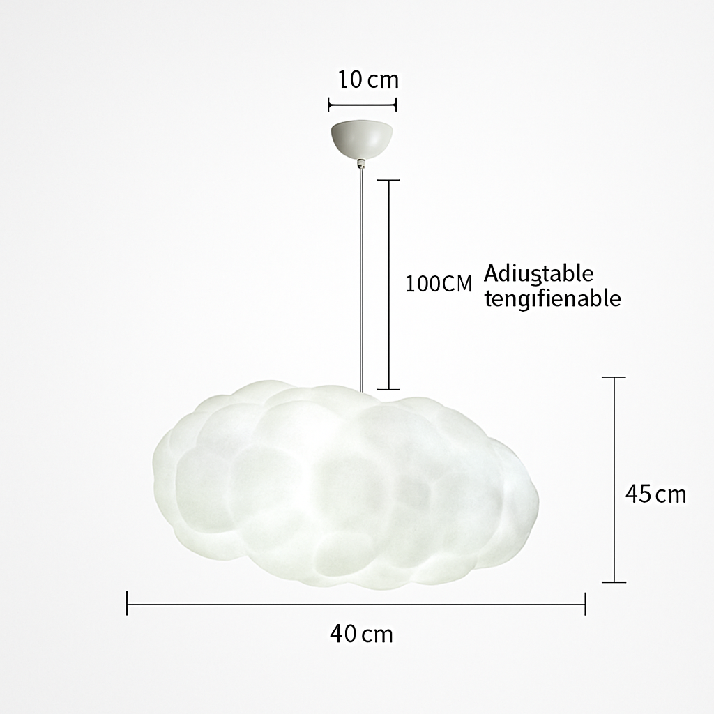 Suspension moderne LED en forme de nuage Kids