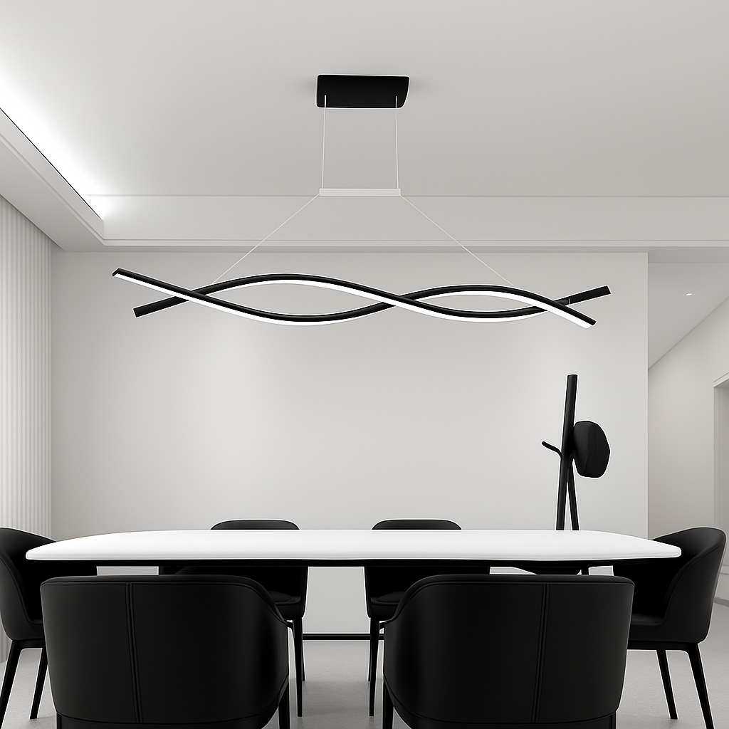 suspension moderne à led pour décoration intérieure élégante