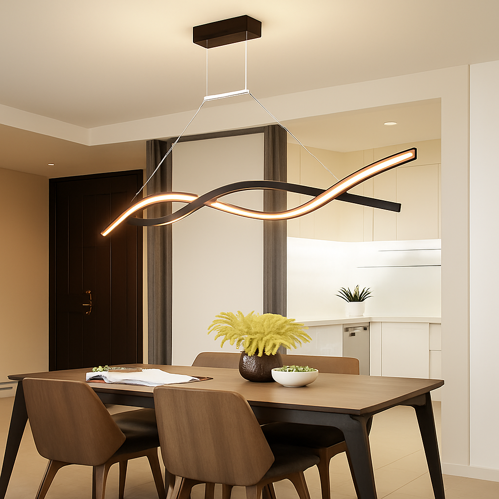 suspension moderne à led pour décoration intérieure élégante