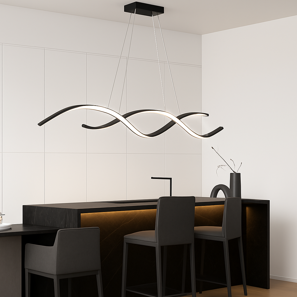 suspension moderne à led pour décoration intérieure élégante