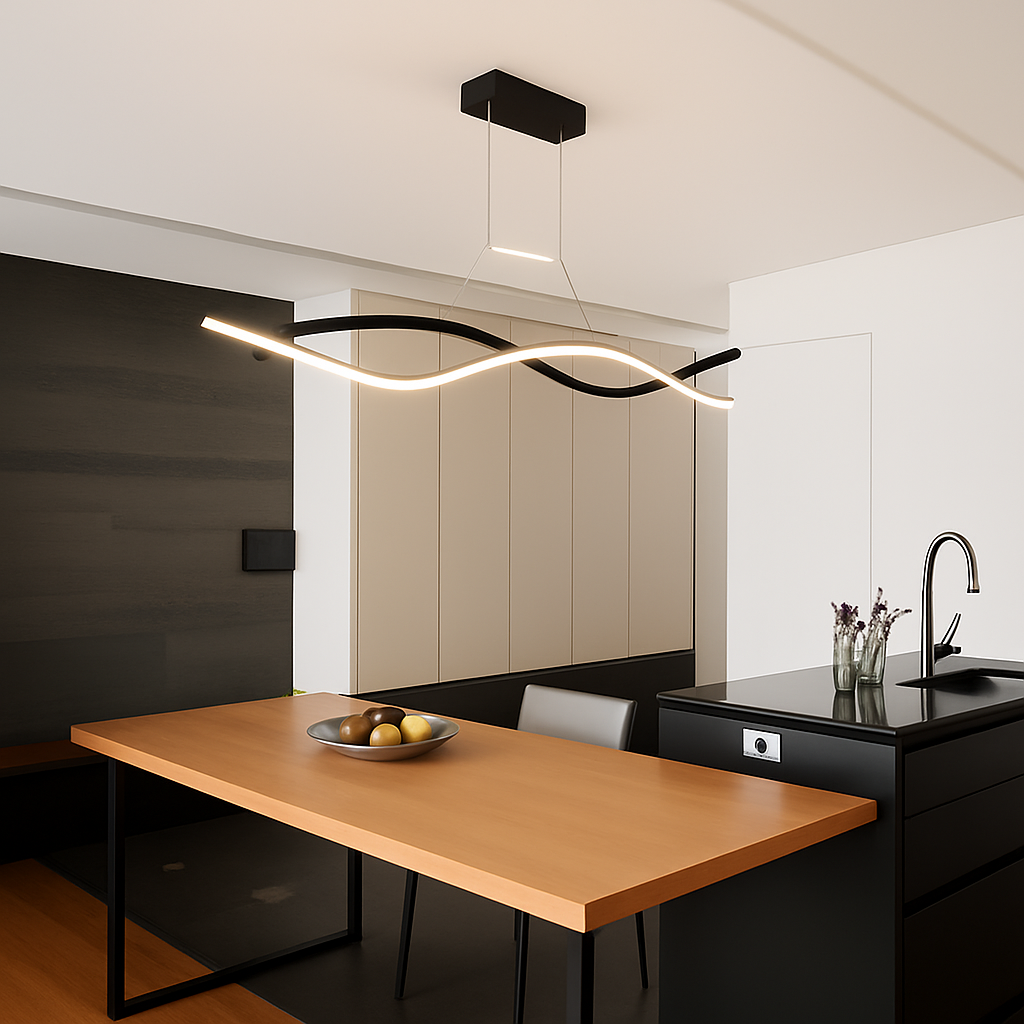 suspension moderne à led pour décoration intérieure élégante