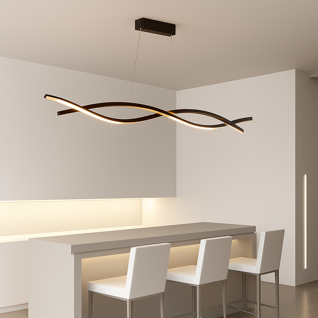suspension moderne à led pour décoration intérieure élégante