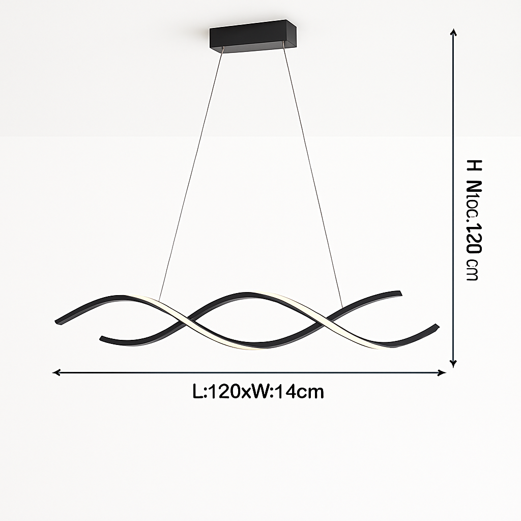 suspension moderne à led pour décoration intérieure élégante