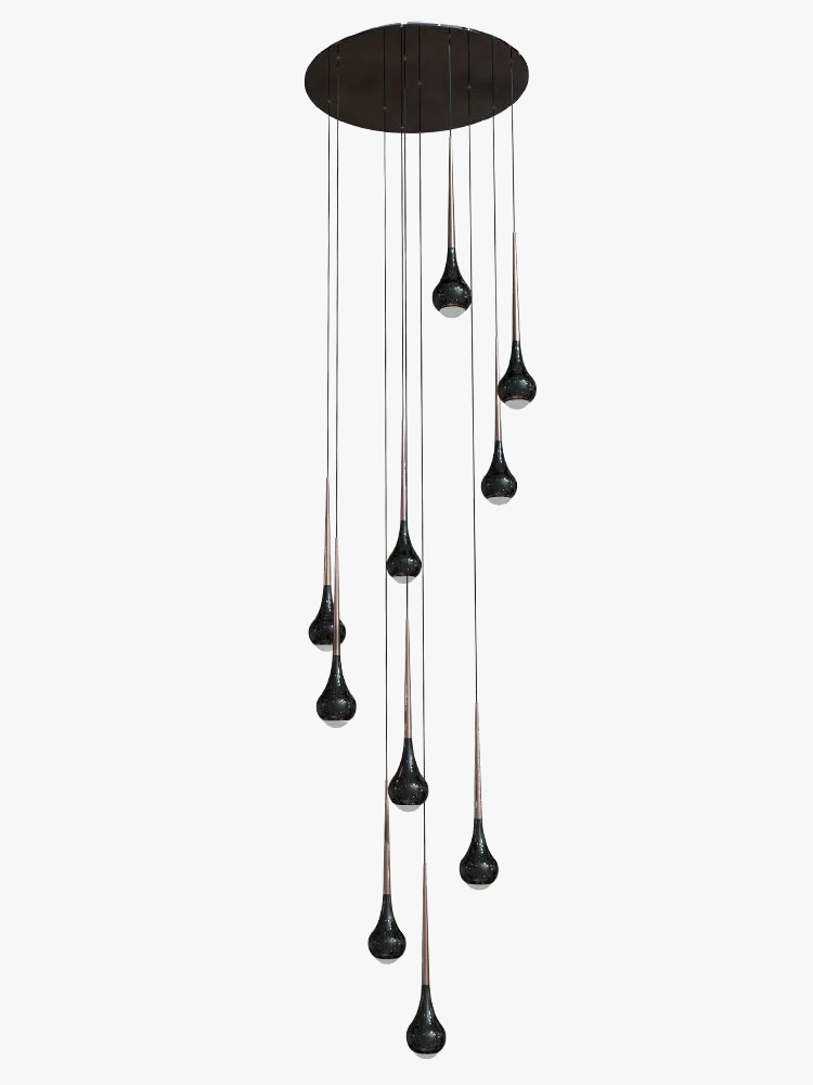 suspension moderne à led pour escalier et intérieur