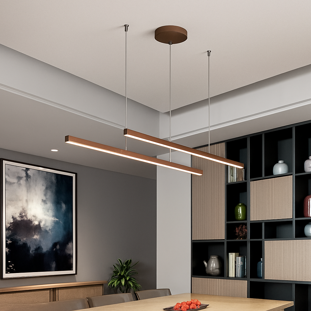 suspension moderne à led pour intérieur élégant et minimaliste