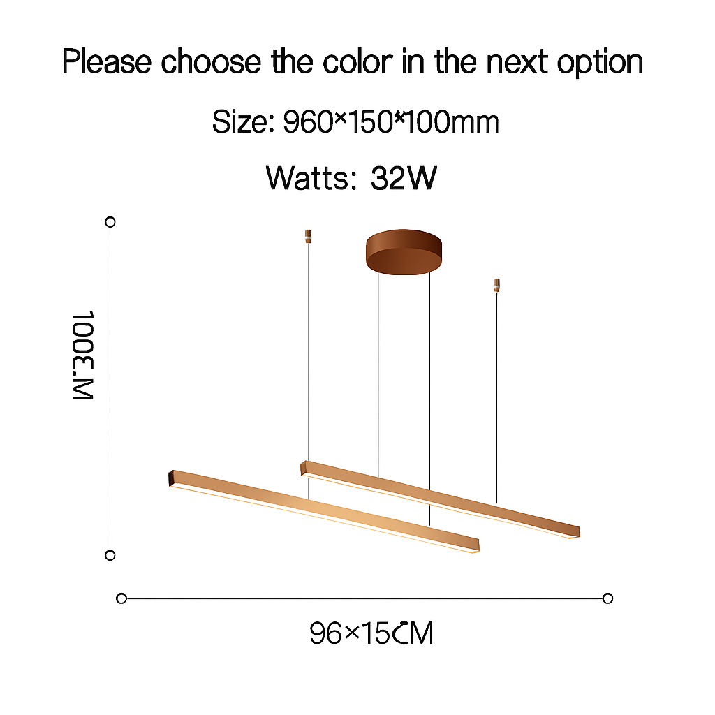 suspension moderne à led pour intérieur élégant et minimaliste