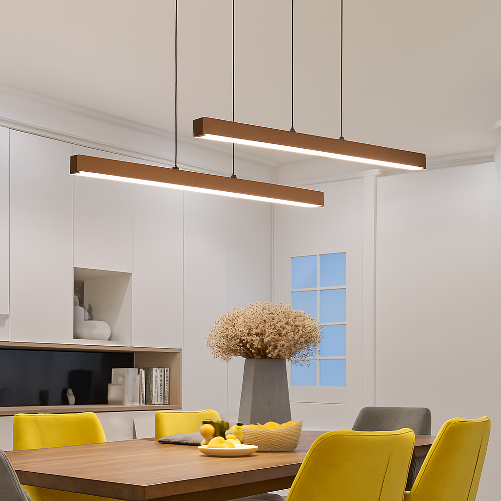 suspension moderne à led pour intérieur élégant et minimaliste
