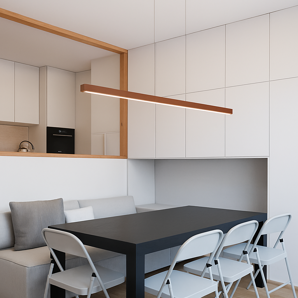 suspension moderne à led pour intérieur élégant et minimaliste
