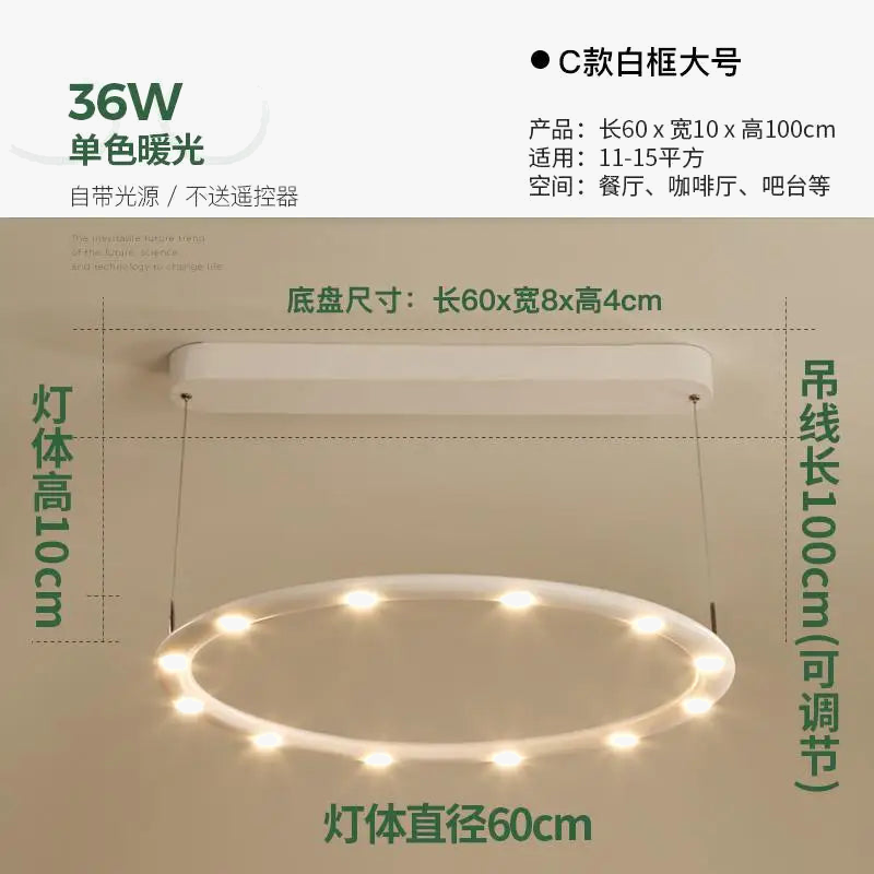 suspension moderne à led pour salle à manger et boutiques